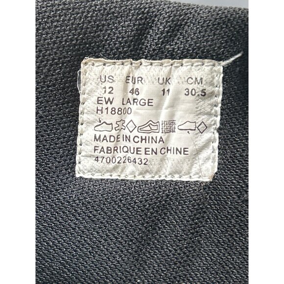 Mens Hush Puppies Black Leather Comfort Curve Slip-On Shoes 12 Extra Wide - Picture 8 of 8